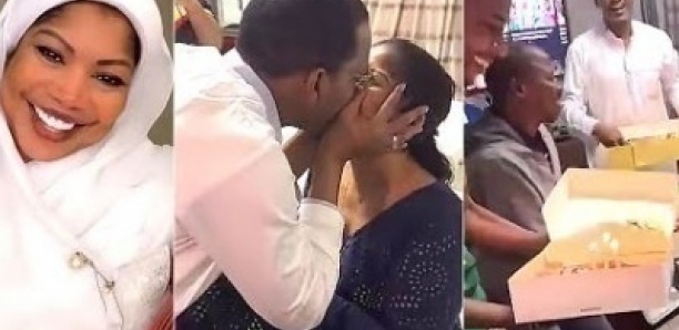 Anniversaire : Tendre bisou de Mame Boye Diao à sa femme…