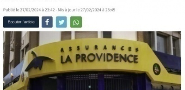 INFO SENENEWS. La société d’assurance « La Providence » condamnée à payer plus de 28 millions à l’OFOR