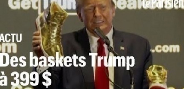 Trump lance des baskets après sa condamnation à 355 millions de dollars d'amende