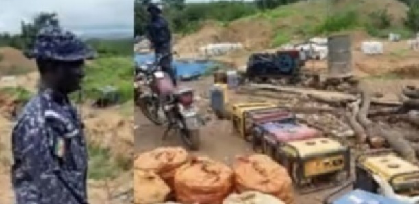 Kédougou/Démantèlement d'un site d'exploitation clandestine d'or : 10 personnes arrêtées et du matériel saisi à Bagnomba