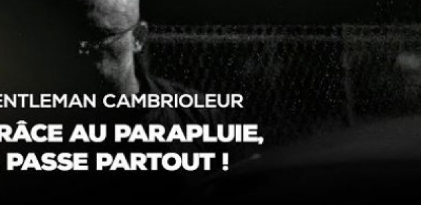 Gentleman cambrioleur : gra?ce au parapluie, il passe partout !