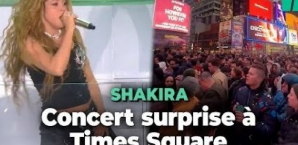 Shakira donne un concert gratuit à Times Square pour la sortie de son nouvel album