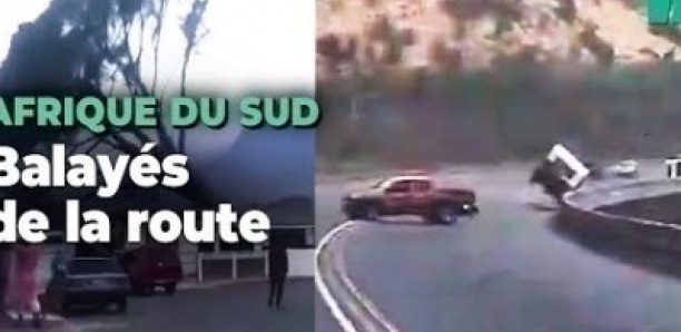 En Afrique du Sud, des vents démentiels propulsent des voitures hors de la route