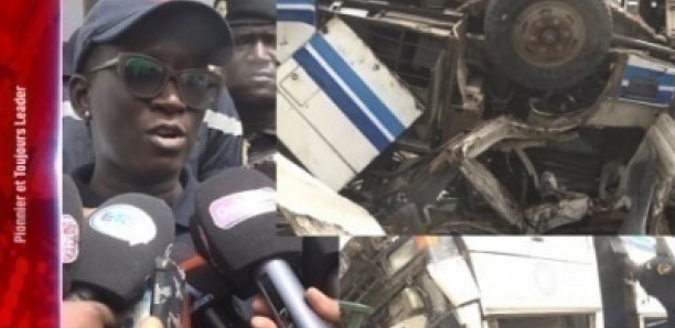 Dérapage du bus TATA au rond-point EMG : Les explications du Capitaine Aïssatou Keïta