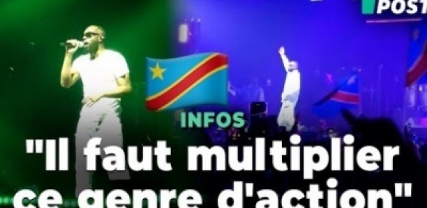Au concert « Solidarité Congo » à Bercy, Gims appelle à continuer la mobilisation