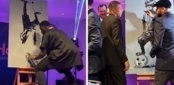 Neymar, Mbappé et le tableau de Boubou Design à 144 millions de FCFA