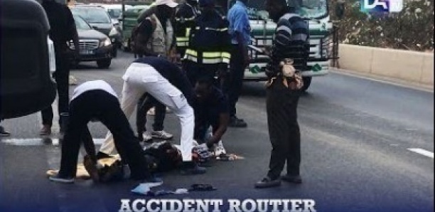 Accident routier: un conducteur de moto jakarta a percuté un piéton qui tentait de traverser la VDN.