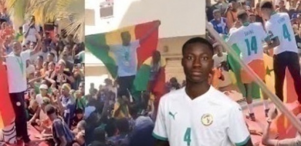 Accueil incroyable de serigne fallou diouf à nord foire après son titre de champion d’Afrique U17