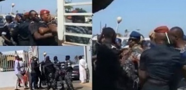 Bagarre entre policiers et gendarmes au tribunal lors du procès Adji sarr Ousmane sonko