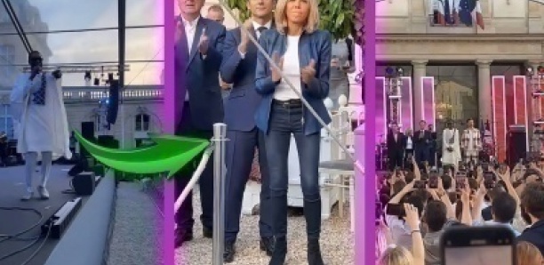 Youssou Ndour fait danser Brigitte et Emmanuel Macron à l’Élysée
