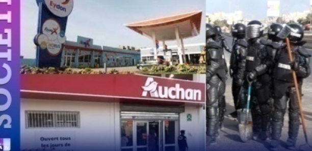 Manifestations à Rufisque : Auchan, la station Eydon, la Coris Bank attaqués et pillés.