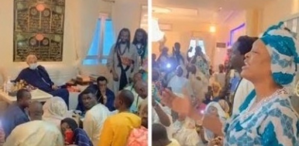 Titi chante Serigne abdou Karim devant ses talibés impressionnés par le talent de la lionne
