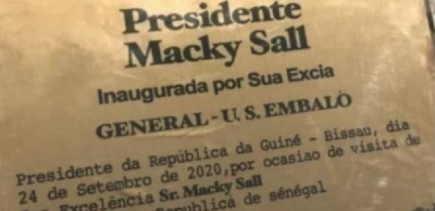 Guinée Bissau : Une avenue porte désormais le nom de Macky Sall