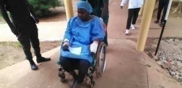 Moustapha Guirassy à la levée du corps de son ami et chauffeur le défunt Samba BA