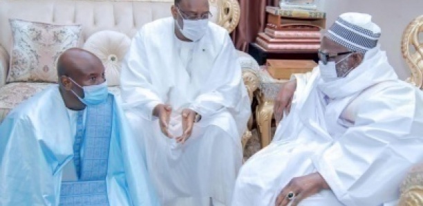 Touba: Réunion secrète entre Macky Sall, le Khalife des Mourides et Aly Ngouille Ndiaye