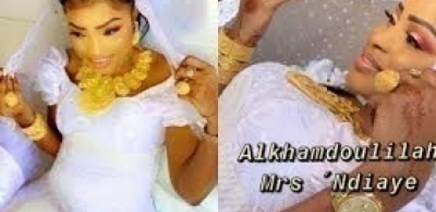 Mariage- Mbathio assure le show avec une parure en or de 9 millions