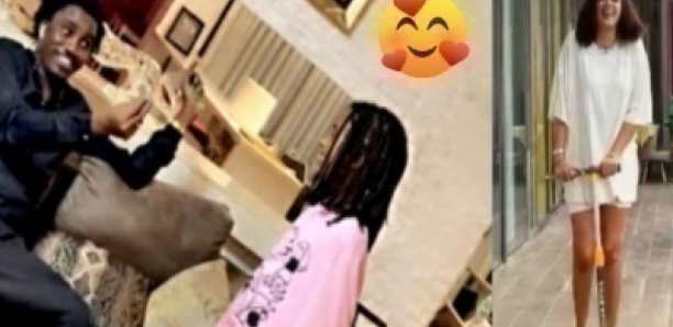 Wally Seck et sa femme Sokhna Aidara en toute complicité avec leur fille avant sa soirée au Vogue