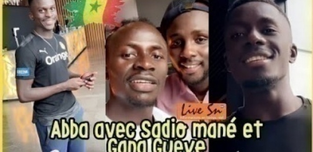 bba avec Sadio mané, Gana Gueye et Toute l'équipe nationale
