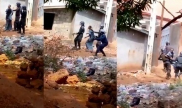 En Guinée, Une Femme Utilisée Comme Bouclier Humain Par Des Policiers