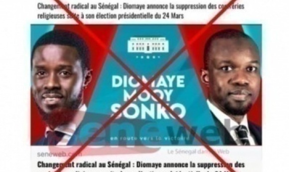 Fake : Seneweb N’est Pas L’auteur De Cet Article