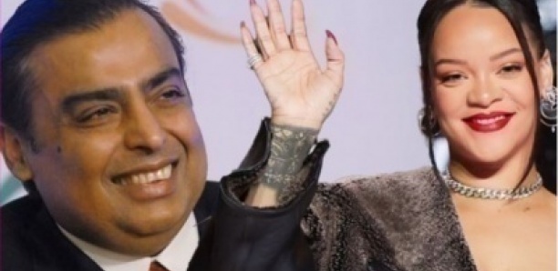 Pour célébrer le mariage de son fils, le magnat indien Mukesh Ambani offre un cachet de 9M de dollars soit 5.438.862.000 de francs CFA à Rihanna