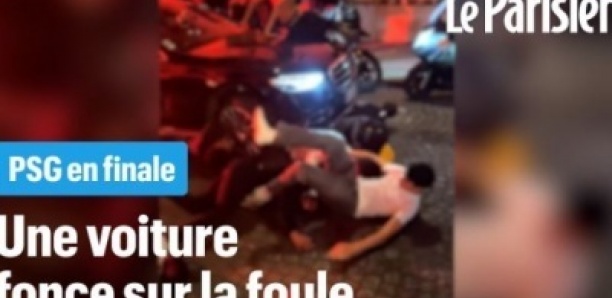 Une voiture fonce sur la foule de supporters près des Champs-Élysées après la victoire du PSG