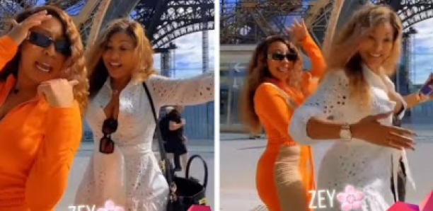 Viviane et zeyna Ndour en vacances dansent et chantent dans les rues de…