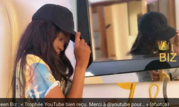 Queen Biz : « Trophée Youtube Bien Reçu. Merci A Youtube Pour… »