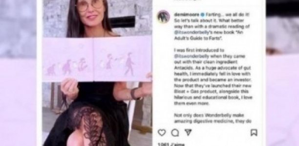 L'actrice Demi Moore se donne pour mission de normaliser les pets : «Péter… on le fait tous ! Alors parlons-en !»