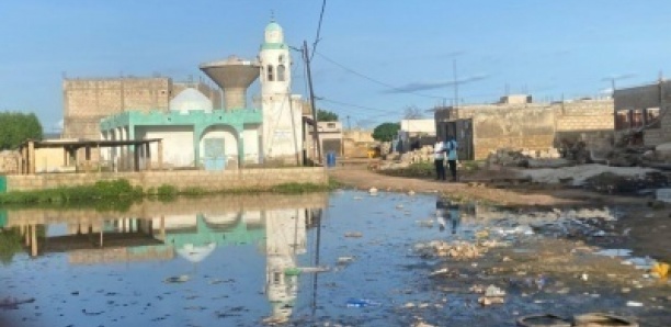 Kaolack : Des maisons envahies par les eaux à Médina 2