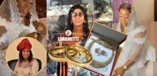 Mariage: Parure en or, robe de class, la styliste Mouna Création devient Mme Ndiaye