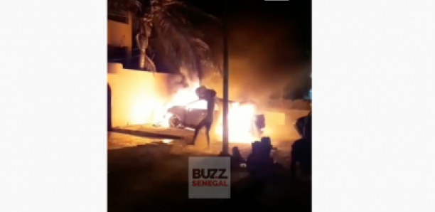 Nord foire : Une voiture prend feu, un poteau de la senelec endommagé