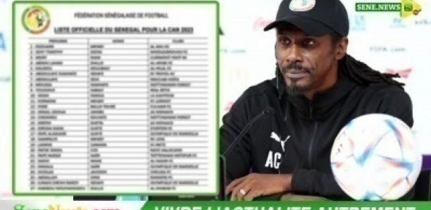 DIRECT-LIVE CAN 2023 : Aliou Cissé publie la liste des 27 joueurs du Sénégal